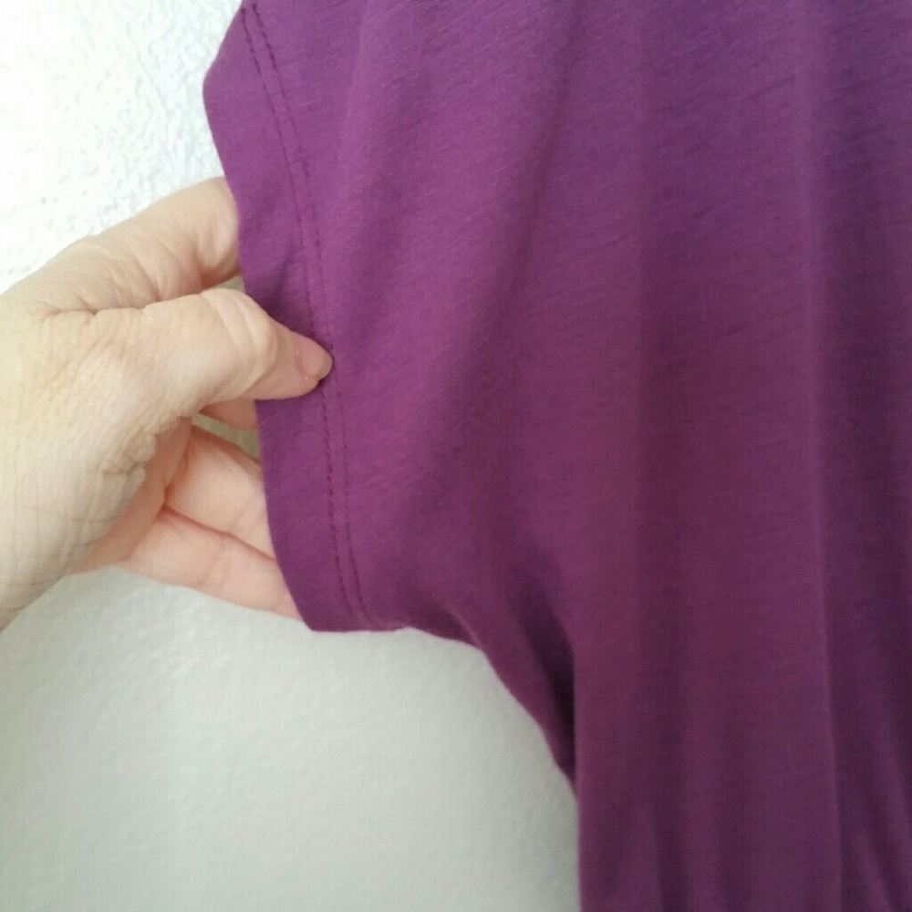 Pure Energy Purple Dress w/ Crochet Back sz 1 - Picture 4 of 7